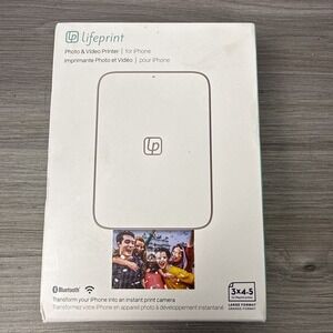 Lifeprint Portable 3" x 4.5" Photo Video Printer for iPhone - White
